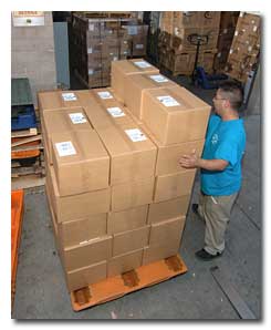 Receiving your merchandise and verifying your carton count.