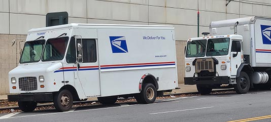 USPS Vehicle in New York City
