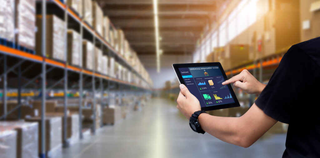 eCommerce Fulfillment Company with Employee holding a Tablet.