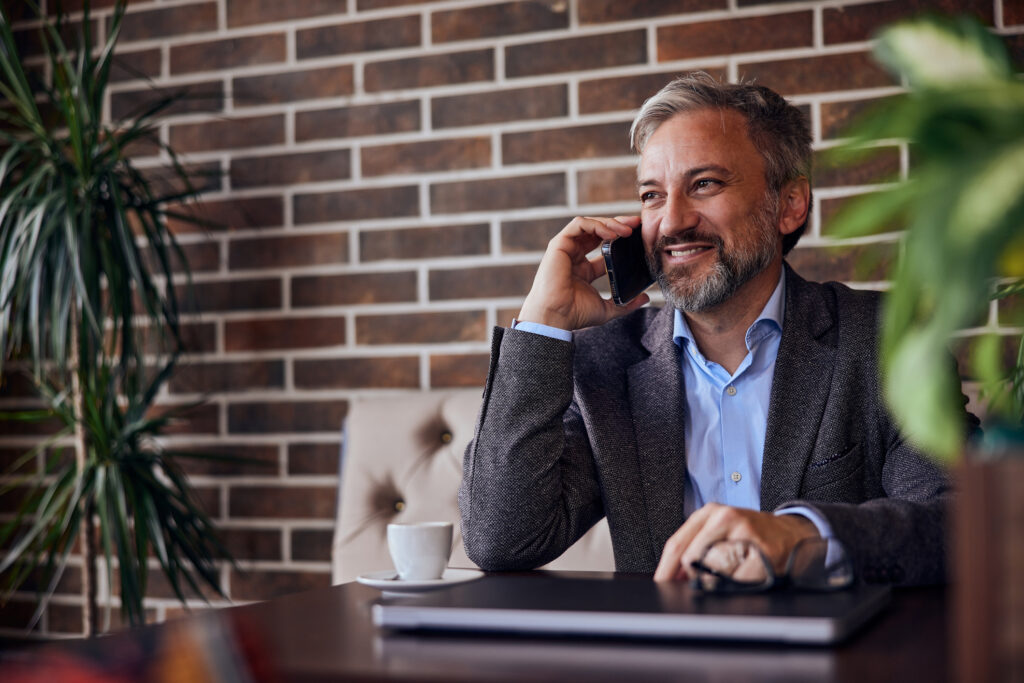 Business owner On the Phone with a Fulfillment Company.