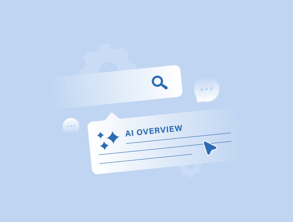 Representation of AI overview and how it relates to website traffic drops