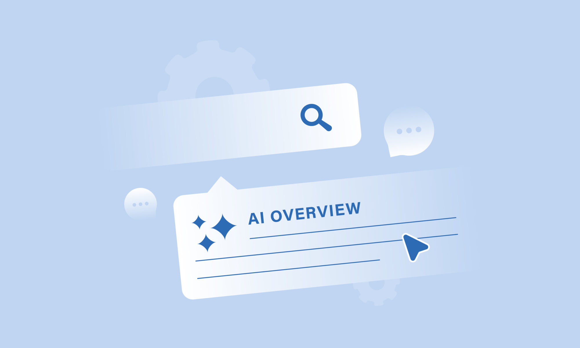 Representation of AI overview and how it relates to website traffic drops
